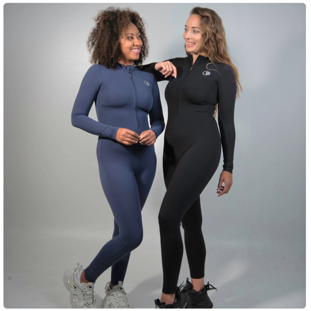 Black Lunate Jumpsuit LS, view 5